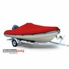 Eevelle Boat Cover INFLATABLE Center Console, Outboard Fits 21ft 6in L up to 111in W Red SBINFCC21111B-JYR